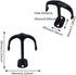 haowei Two Prong Ceiling Hooks 6 Pcs for Closet Top Hook,Robe Clothes Hook,Plant Hooks,Cup Hooks Bathroom Kitchen Cabinet Garage Zinc Alloy Hardwa...