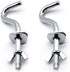 Zinc Heavy-Duty Replacement Hooks Holding Hammock Fit 3/8 Inch Dia. 1-1/4 to 2 Inch Long Hole on Hammock Stand - 2 Packs...