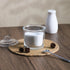 123Arts Glass Sugar Bowl Spice Jar with Lid and Stainless Steel Spoon Spoon...