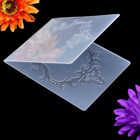 Set of 4pcs Lighthouse Seagull Compass Leaves Background Plastic Embossing Folders for Card Making Scrapbooking and Other Paper Crafts 4031309...