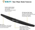 Rear Windshield Wiper Arm Blade Set 5140654AA for Dodge Magnum 2005-2008, for Dodge Nitro 2007-2009, for Chrysler 300C 2005-2008...