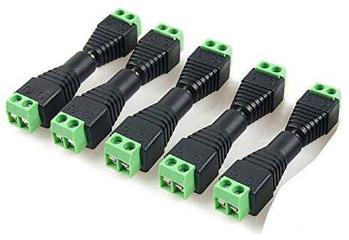 DC Power Connector 15 Pairs 12V Male+Female 2.1x5.5MM DC Power Jack Plug Adapter Connector for CCTV Camera and LED Strip Light...