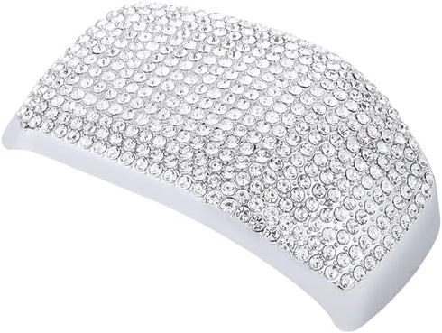 1797 for Toyota RAV4 Accessories Highlander Venza Bling Gear Shift Knob Cover Shifter Lever Cap Car Interior Trim Silver Crystals...