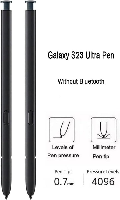 2 Pcs Galaxy S23 Ultra S Pen Replacement for Samsung Galaxy S23 Ultra 5G Touch Stylus Pen, S23 S Pen Without Bluetooth Replacement Tips/Nibs (S23 ...