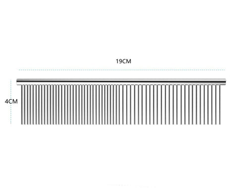 1Pcs Pet Stainless Steel Grooming Comb For Long Short Hair PetP Brush Hair Knots Tangles...