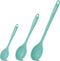 3 Pcs Silicone Spoons Set of 7.9 10.6 14.2 inch for Cooking, Heat Resistant Kitchen Spoons for Mixing, Stirring, and Serving, Small to Large Non S...