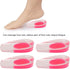 2 Pairs Women Gel Heel Cups, Soft Elastic Massage Heel Cushion Foot Pain Relief for Plantar Fasciitis Bone Spur Achilles Pain, 4.1 x 2.4 x 0.9in...