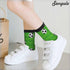 Soccer Crew Socks for Woman Size 6-8 Green Field Ball Sport Cartoon Girls Socks...