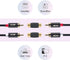 VCE 12-Pack Gold Plated RCA Female to RCA Female Coupler...