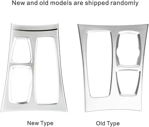 Acouto Gear Shift Box Panel Cover Trim for X5 E70 2010-2013 for X6 E71 2008-2014 Electroplating Center Console Gear Shift Box Panel Frame Cover Ca...