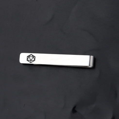 TGBJE D20 Tie Clip Gift D'D Tie Clip Gift Dungeon Gift Master Table Dice Tie Clip Table Gamer Gifts...
