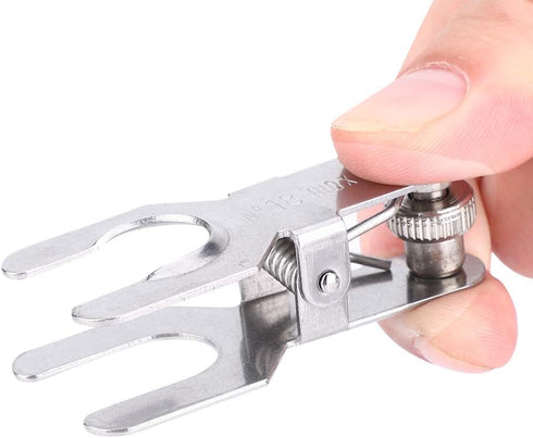 Spherical Pinch Clamp, Stainless Steel Lab Clamp Pinch Clip Glass Ball Clamp Laboratory Tools(18#)...