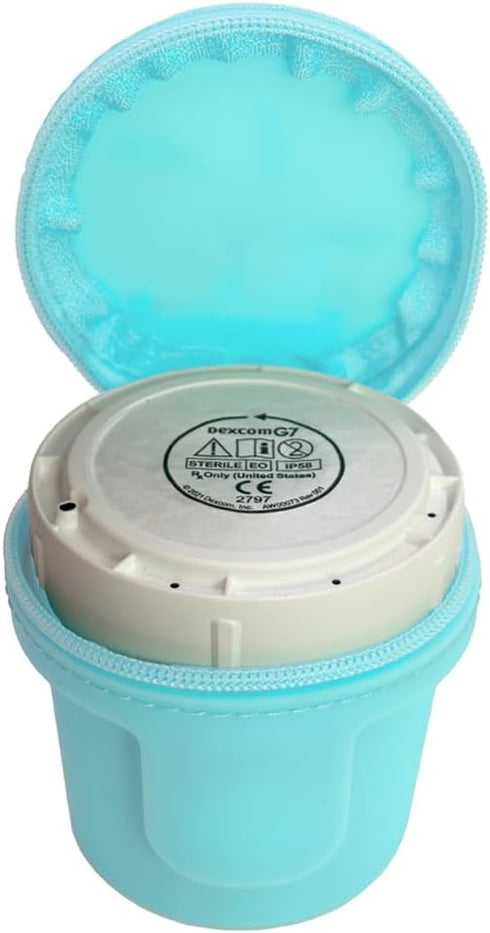 Sugar Medical Travel Protective Case for Dexcom G7 | Diabetic Care Products | Diabetic Dexcom G7 Cover | Protect Dexcom G7| Diabetes Care (Aqua)...