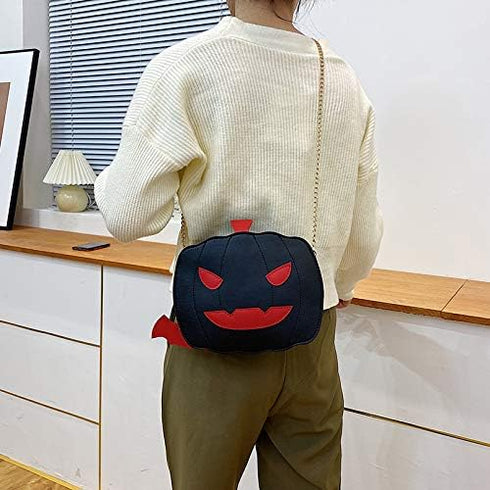 KUANG! Women Pumpkin Shoulder Bag Novelty Devil Crossbody Purse Fashion Halloween Trick or Treat Purses and Handbags...
