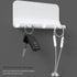 D2 Wall Mount Phone Holder, Hands Free Phone Holder with Adhesive and Data Cable Receiving Hole for Shower, Charging, RV, Compatible with iPhone, ...