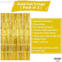 KatchOn, XtraLarge Gold Fringe Curtain Backdrop - 8x3.2 Feet, Pack of 2 Gold Streamers Party Decorations | Gold Foil Curtain for Gold Party Decora...