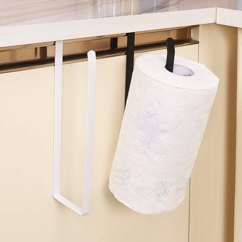 Usmascot Paper Towel Holder Dispenser Under Cabinet Paper Roll Holders (NO Drilling) for Kitchen Bathroom, Hanging Paper Towel Rack Hanger Over th...