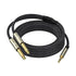 3.5mm (1/8") TRS to Dual 6.35mm (1/4") TS Mono Breakout Cable, (3.3 FT - 1pack) Y Splitter Stereo Cord Adapter Compatible iPhone, PC, CD, Speaker...