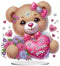 Syntego 5D DIY Teddy Bear Diamond Art Kit Crystal Embroidery Rhinestone Acrylic Table Top Decoration (Heart Bear)......