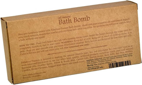 Fabulous Frannie Muscle Ice Natural, Handmade Bath Bomb Gift Set, Rich in Essential Oil, Salt, Coconut Oil, Witch Hazel,Fizzies to Moisturize Skin...