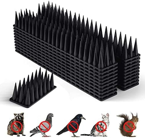 Bird Spikes for Outside, 9 Pack Bird Deterrent Spikes for Small Robin Pigeon Squirrel Raccoon Crow Cats Defender Spikes to Keep Birds Away and Kee...