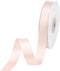 VATIN Double Face Sideshow Rose Satin Ribbon 5/8" Continuous 25 Yards,White Polyester Fabric Ribbon use for Bows Bouquet, Gift Wrapping, Floral Ar...