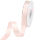 VATIN Double Face Sideshow Rose Satin Ribbon 5/8" Continuous 25 Yards,White Polyester Fabric Ribbon use for Bows Bouquet, Gift Wrapping, Floral Ar...