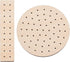 BENECREAT 2 Style Clay Wood Bake Baking Holder, Round & Rectangular Basswood Plywood Stud Earring Assembly Baking Tool for Making Earrings, 9.5mm ...
