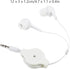 Hemobllo Retractable Earphones - 3 Pcs Wired in Ear Headphones 3.5mm Jack Stereo Wired Earbuds Retractable Wired Earphones for Phones Laptops......