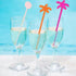 FOYARA 7 Inches Cocktail Swizzle Stick - Disc Top Drink Stirrers Plastic Coffee Whiskey Stirrers Pack of 50...