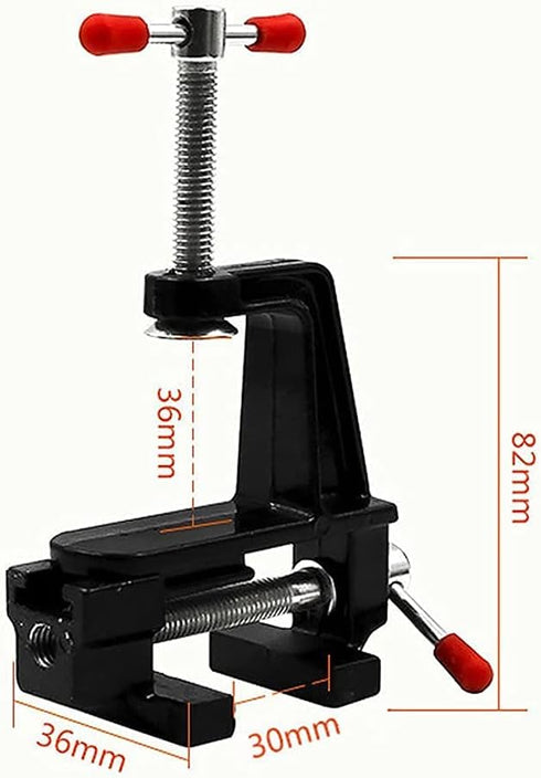 Mini Table Bench Vice Clamp for Jewelry Model Making DIY Repairs Modelling Painting and Crafting-Black (aluminum alloy)...