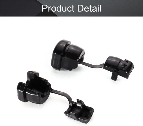 Fielect Round Cable Wire Strain Relief Bush Grommet Round Strain Relief Bushing Electric Cable Protection Cord Buckle 6N-4 15 Pcs...