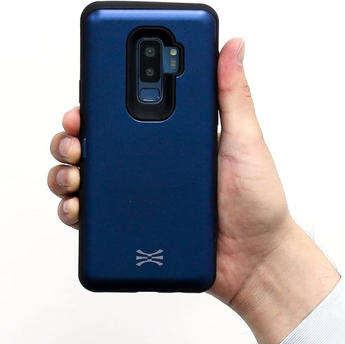 TORU CX PRO Case for Galaxy S9 Plus, with Card Holder | Slim Protective Shockproof Cover with Hidden Credit Cards Wallet Flip Slot Compartment Kic...