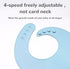Set of 3 silicone baby bibs | Waterproof, easy to clean, BPA free, soft and adjustable | Nice combination of beige, grey and ochre colors...