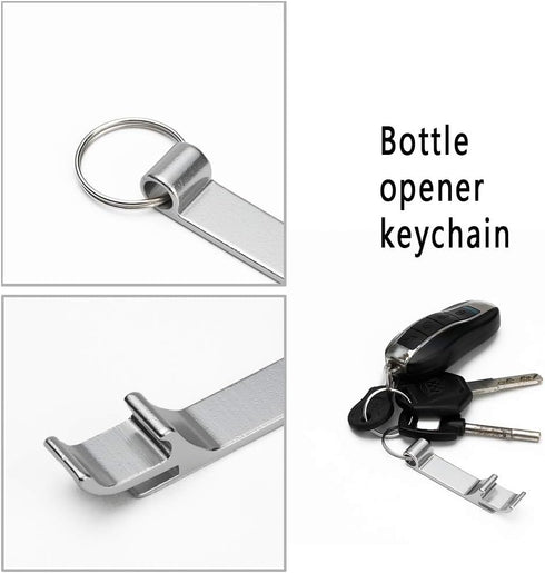 Anbers Keychain Bottle Opener, 10 Packs Mini Pocket Beer Opener...