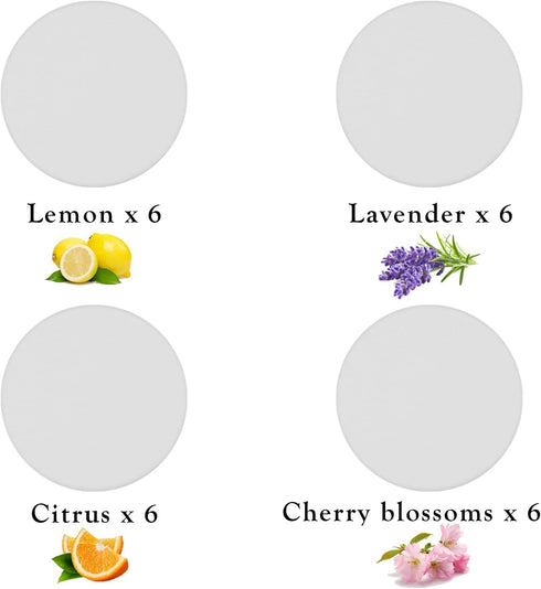 Maitys 24 Pieces Replacement Steam Mop Scent Disc Practical Fragrance Scented Pads Fragrance Discs, Compatible with Powerfresh and Symphony Series...