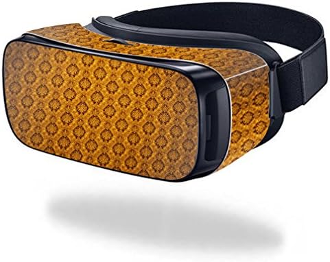 MightySkins Skin Compatible with Samsung Gear VR (Original) Cover wrap Sticker Skins Vintage Gold......
