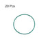 uxcell Fluorine Rubber O-Rings, 32mm OD 30mm ID 1mm Width FKM Seal Gasket for Machinery Plumbing, Green, Pack of 20...