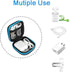 Earbud Carrying Case, Earphone Case Headphone EVA Earbud Holder for Cell Phone Accessories Organizer Mini Earbud Pouch for Wireless Earbuds, Bluet...