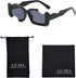 Irregular Small Rectangle Sunglasses Women Vintage Punk Sun Glasses UV Protection by LJCZKA...
