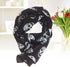 Wakauto Ladies Tulle Skull Pattern Printed Scarf Comfortable Long Style Fashion Soft Scarf Shawl Lady Girl 150 * 50cm...