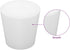 Silicone Rubber Stopper, (10-Pack, Size 5#) Tapered White Silicone Stoppers for Laboratory Sealing...