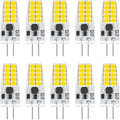 Dimmable G4 LED Bulb 12V 24V JC Tybe,20-30W T3 G4 Halogen Equivalent,4000K Natural White,G4 Bi-Pin Base, 300LM,Chandelier Lighting/Landscape Light...