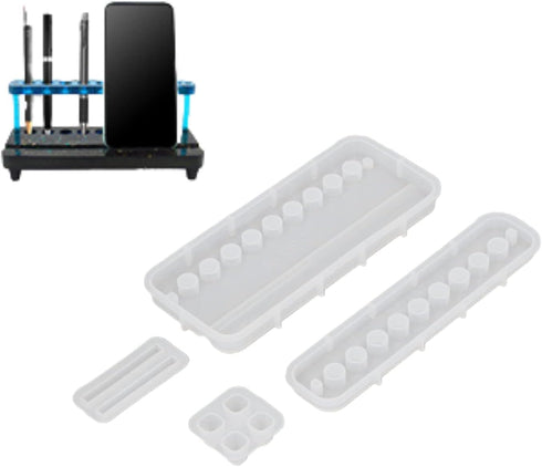 Resin Phone Stand Molds, Pen Holder Molds for Resin Casting Pencil Holder Epoxy Resin Molds Silicone Molds for Epoxy Resin Phone Holder......