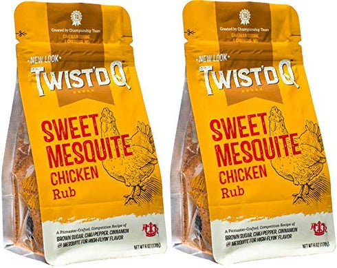 Twist'd Q - Sweet Mesquite Chicken Rub - American Royal - 2 Pack...