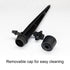 25 Pcs Drip Irrigation Emitters, Adjustable Flow 0-20 GPH Irrigation Drippers with Stake, Full Circle Flow Sprinkler Head, Micro Sprinkler for Gar...