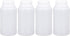 PE Plastic Food Grade Bottles, Wide Mouth Lab Reagent Bottle, Liquid/Solid Sample Seal Sample Storage Container Chemical Bottle (Translucent, 8.4o...