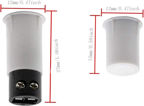2 Sets MC-33CNormally Closed Recessed Window Door Contact Sensor Alarm Magnetic Reed Switch Home Security Burglar Alarm System...