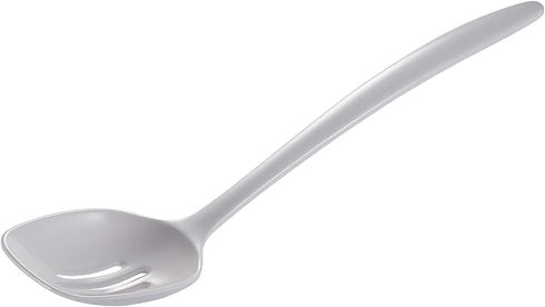 Hutzler 12 Inch Melamine Slotted Spoon, White...