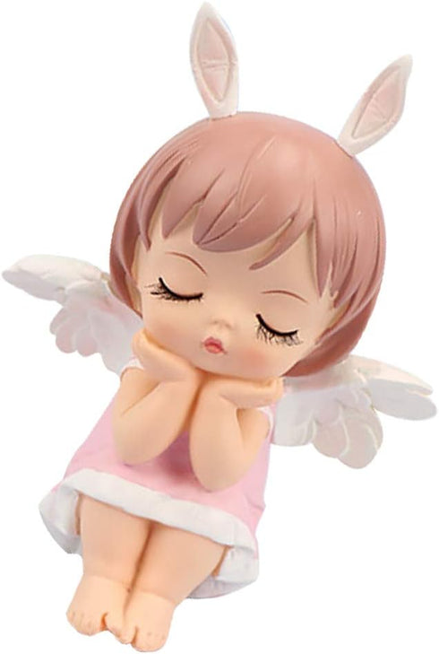 KESYOO Baby Doll Birthday Cupcake Topper Angels Figurine Prince Princess Doll Figures Miniature Resin Statue Ornament Car Ornaments Anniversary Br...